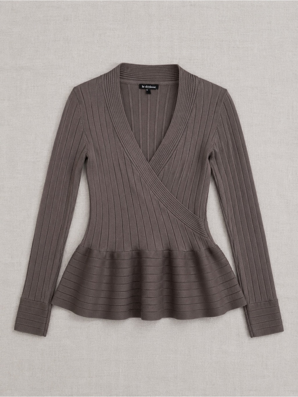 Le Chateau Ribbed Top Viscose Blend
